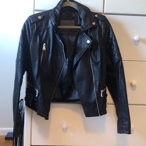 Faux leather jacket